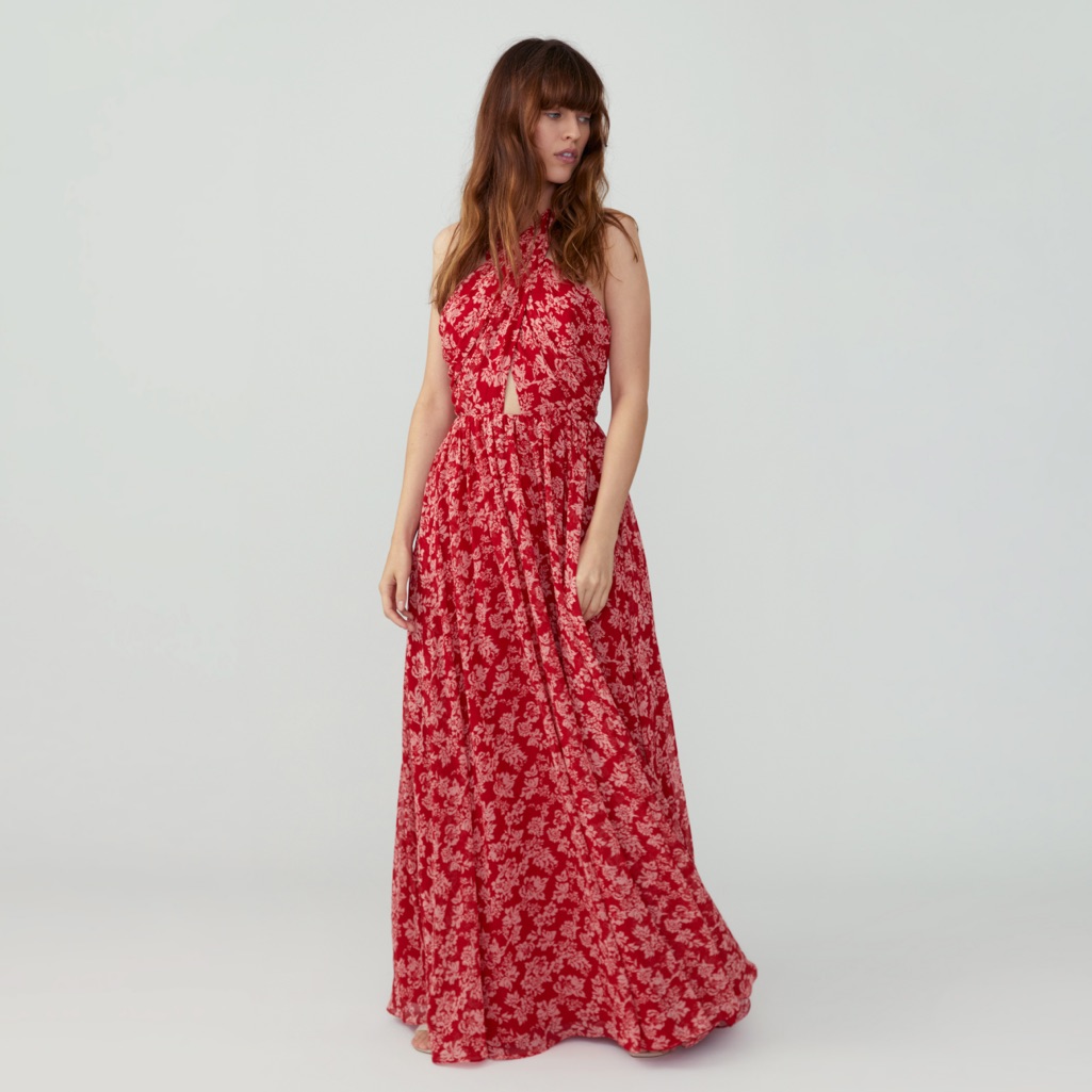 Nwt Fame And Partners The Sanchia Maxi Dress Sz 0